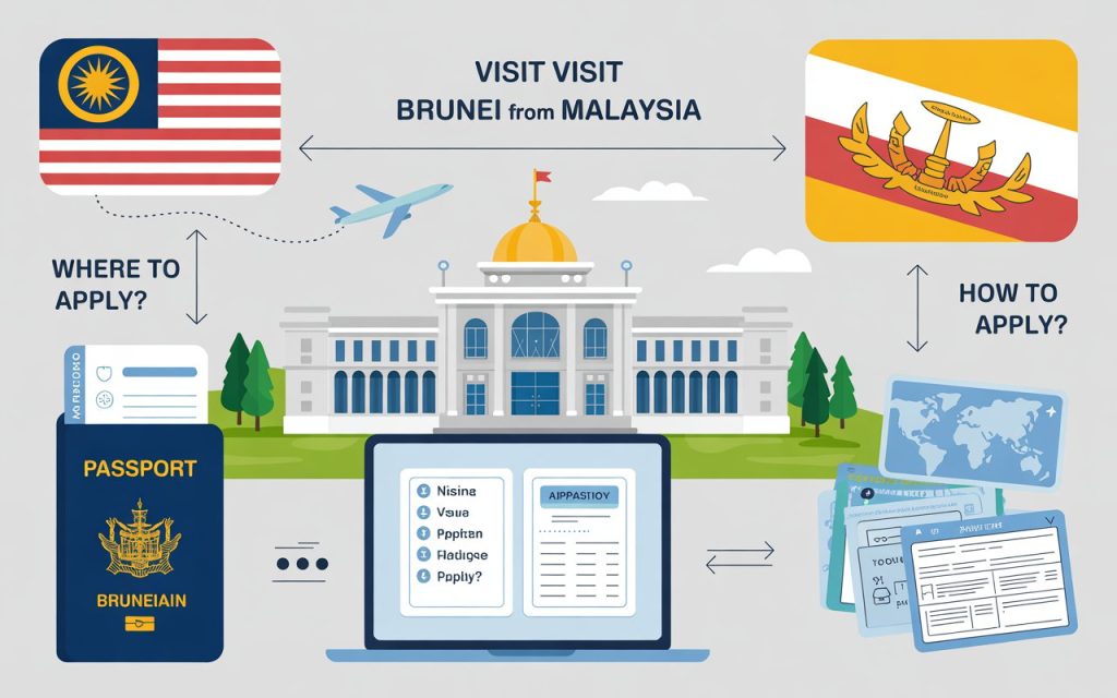 Visit visa to Brunei from Malaysia – Where and How
