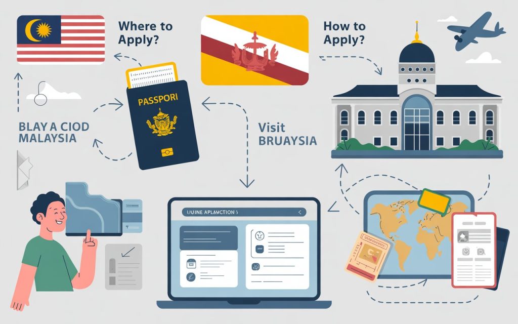 Visit visa to Brunei from Malaysia – Where and How do It